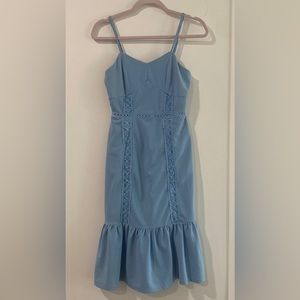 Francesca’s Collection (Mi Ami) Light Blue Midi Dress
